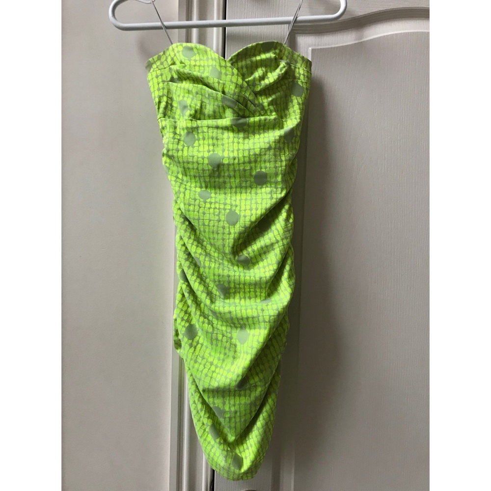 Strapless mini dress